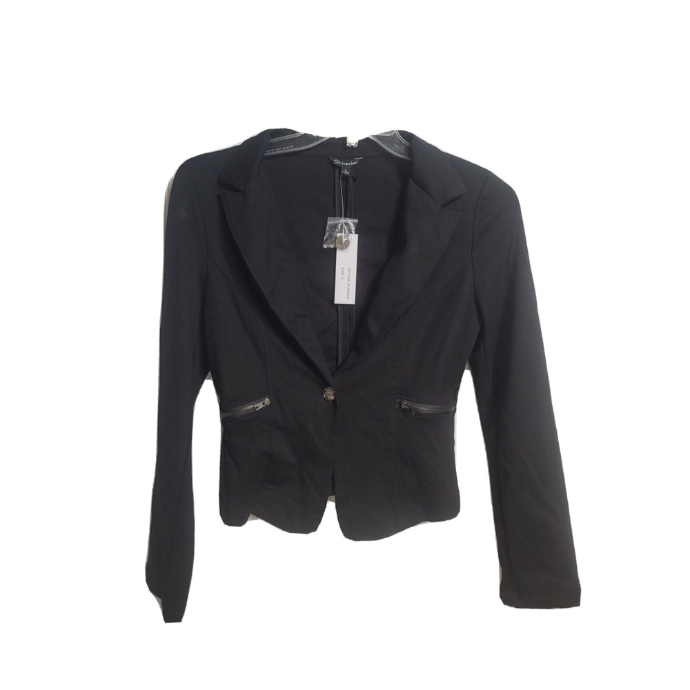 Shitestar Women's  Black Jacket Large Logo